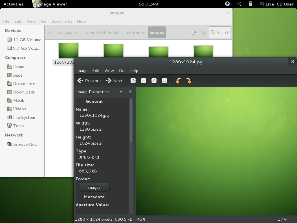 12.2 GNOME Nautilus und EOG.jpg